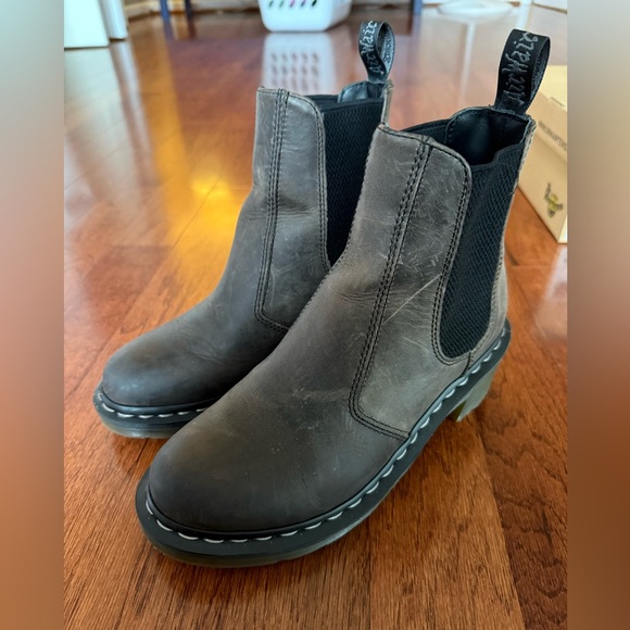 Dr. Martens Shoes - Dr. Martens Cadence Greenland Heeled Chelsea Boots Black size 8